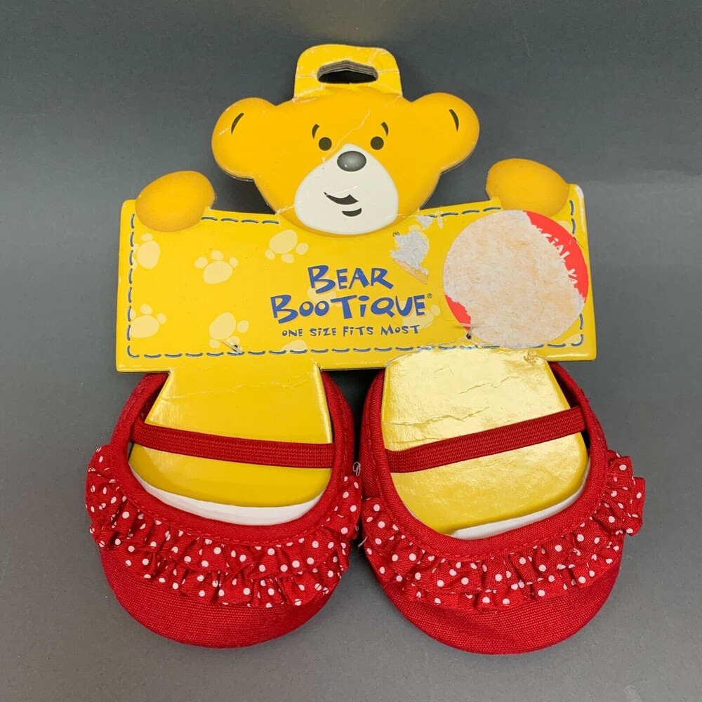 Build a Bear Workshop BABW Boutique Shoes Red White